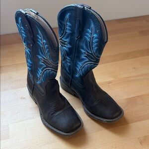 Roper Kids Boots Black and Blue